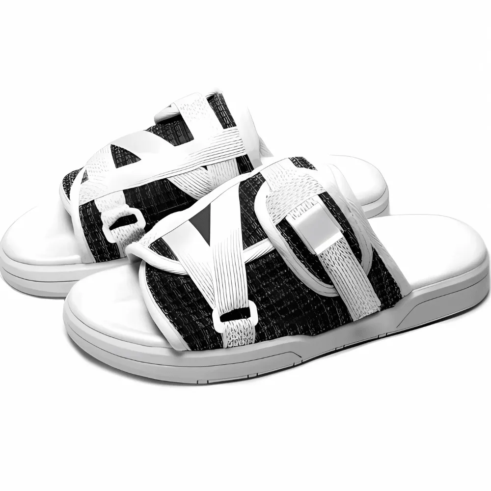 Adjustable Strap Slide Sandals