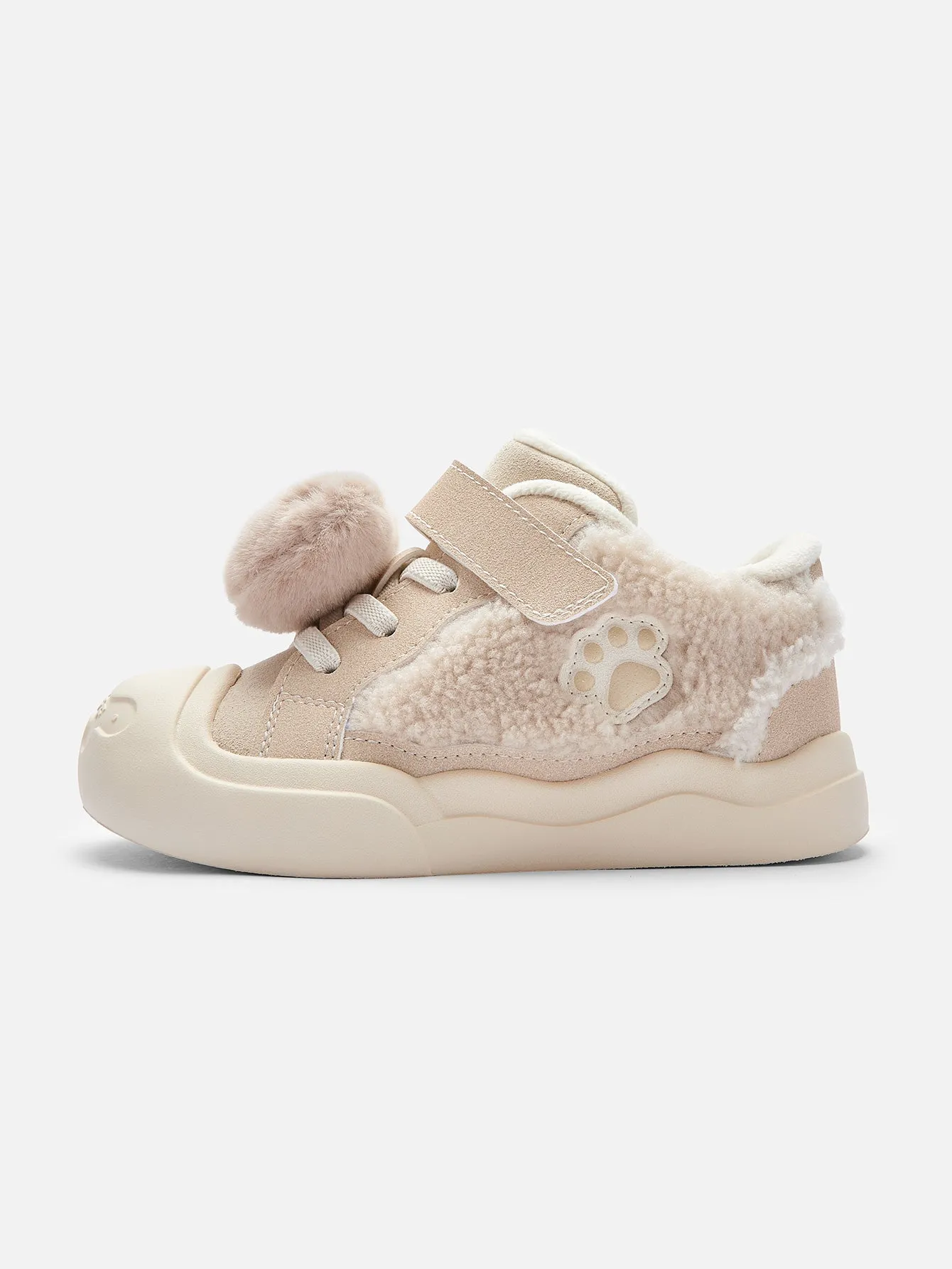 balabala Unisex Baby and Toddler Velcro Antibacterial Bear Sneakers