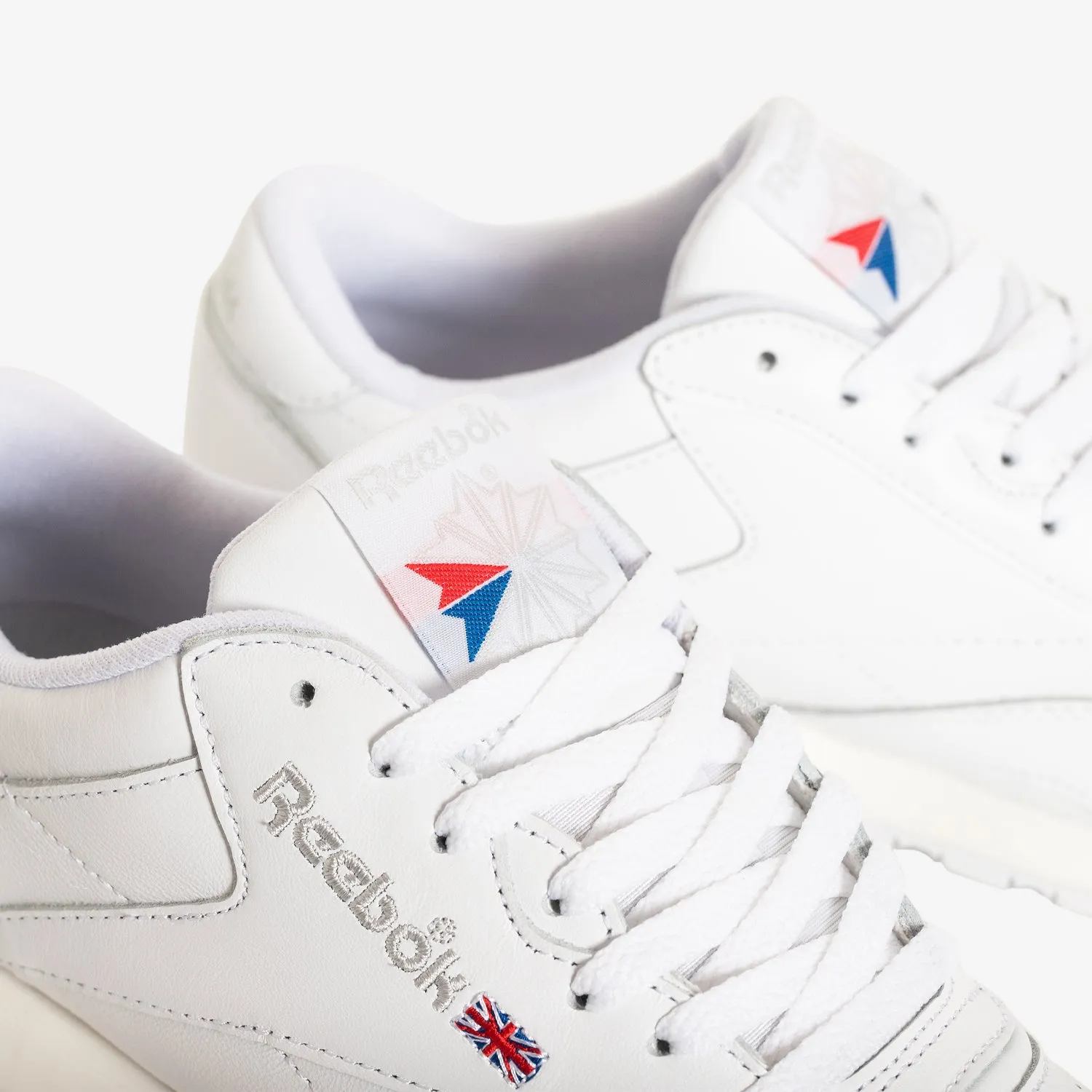 Classic Leather Plus Footwear White | Pure Grey | Vector Red