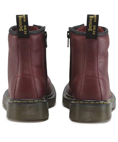 Dr Martens Youth Delaney Cherry Red Softy T Leather Boots