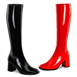 Funtasma Gogo 300HQ Womens 3" Heel, Stretch Fit Knee Length Boots