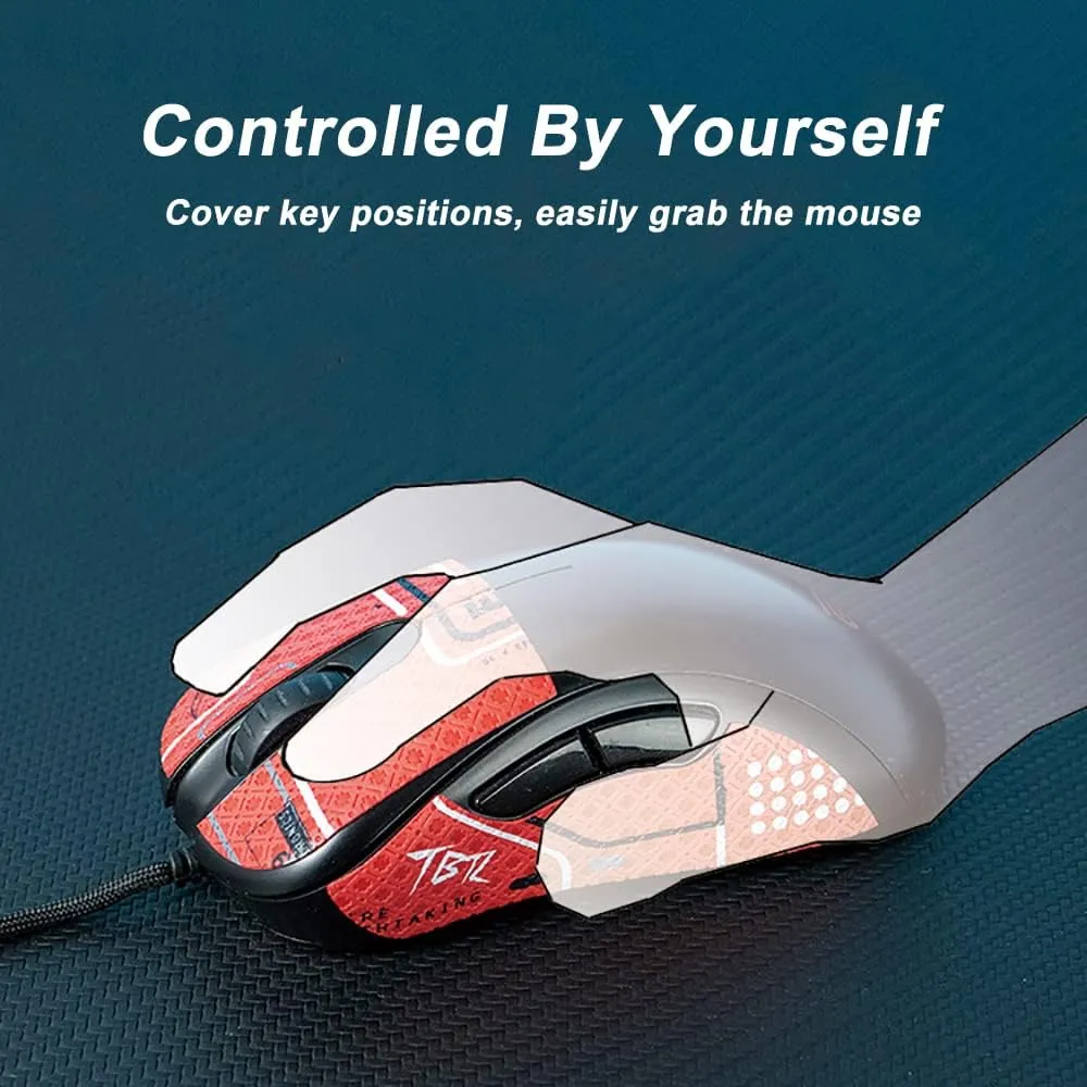 Grip Tape for Razer Orochi V2 - Anti-Slip,Enhanced Control, Suck Sweat,Soft Leather,Improves FPS Gaming Grip [Pre-Cut] Green Ink 0.5mm