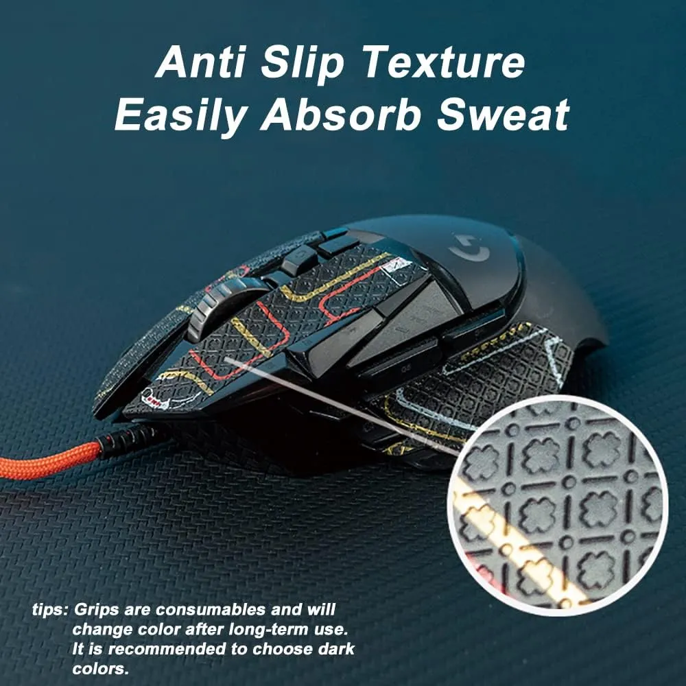 Grip Tape for Razer Orochi V2 - Anti-Slip,Enhanced Control, Suck Sweat,Soft Leather,Improves FPS Gaming Grip [Pre-Cut] Green Ink 0.5mm