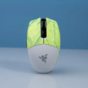 Grip Tape for Razer Orochi V2 - Anti-Slip,Enhanced Control, Suck Sweat,Soft Leather,Improves FPS Gaming Grip [Pre-Cut] Green Ink 0.5mm