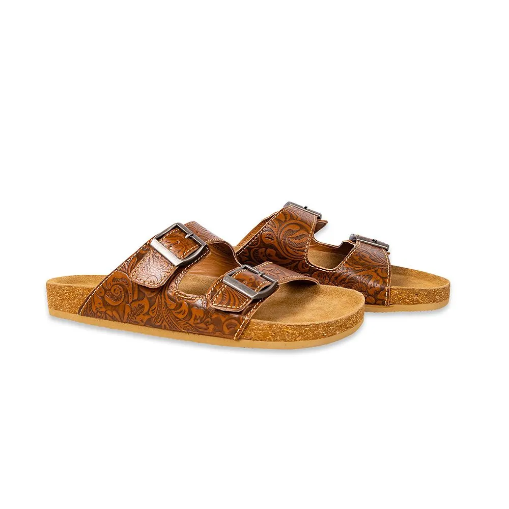 Maggie Hand Tooled Sandals