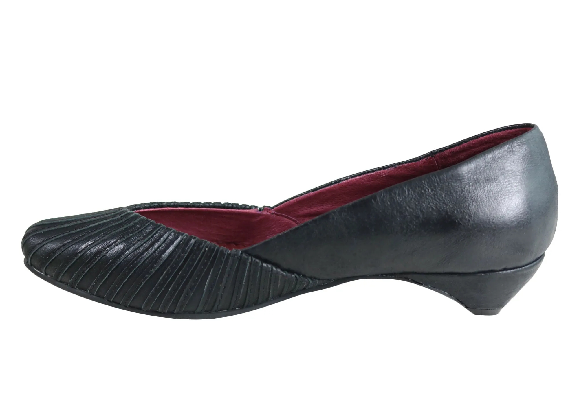Orizonte Vixen Womens Leather Low Heel Shoes