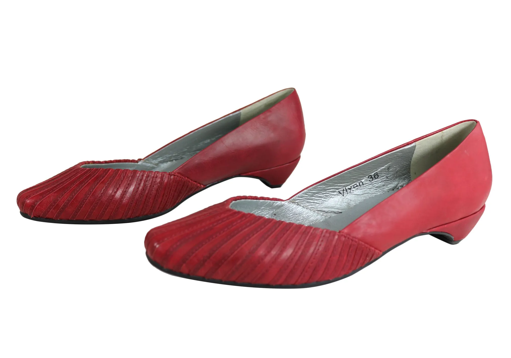 Orizonte Vixen Womens Leather Low Heel Shoes