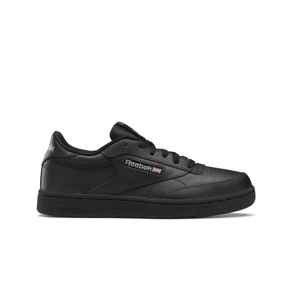 Reebok Club C JR's Black/Charcoal Lifestyle Shoes