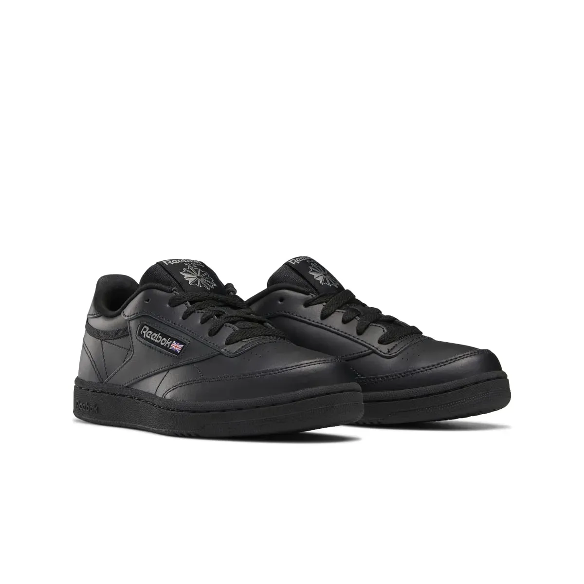 Reebok Club C JR's Black/Charcoal Lifestyle Shoes