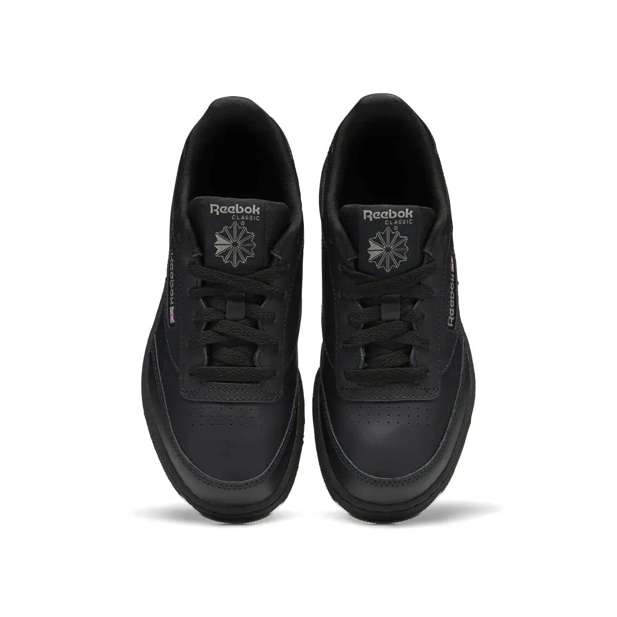 Reebok Club C JR's Black/Charcoal Lifestyle Shoes