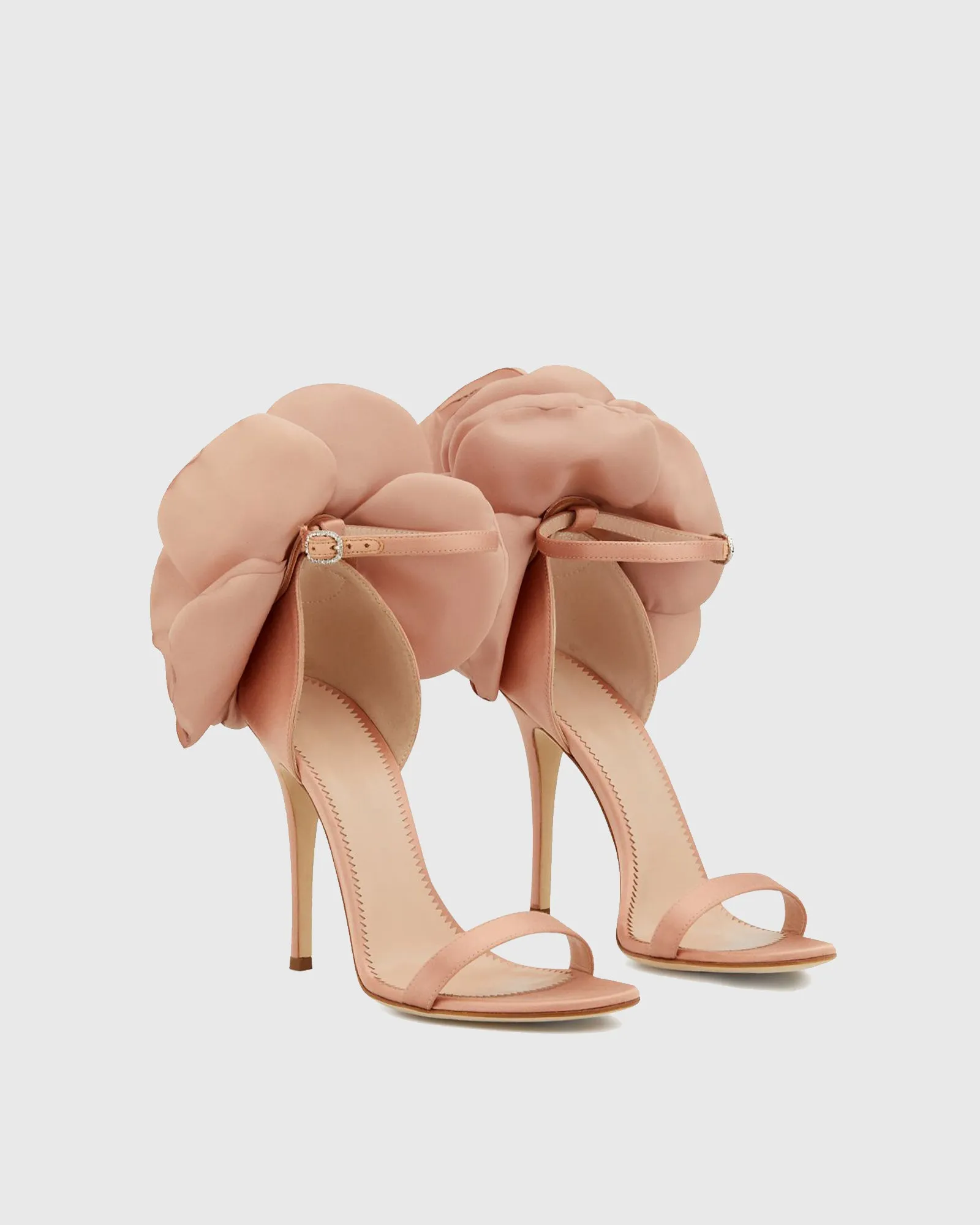 Rosalba Peony Strap Sandals In Pink