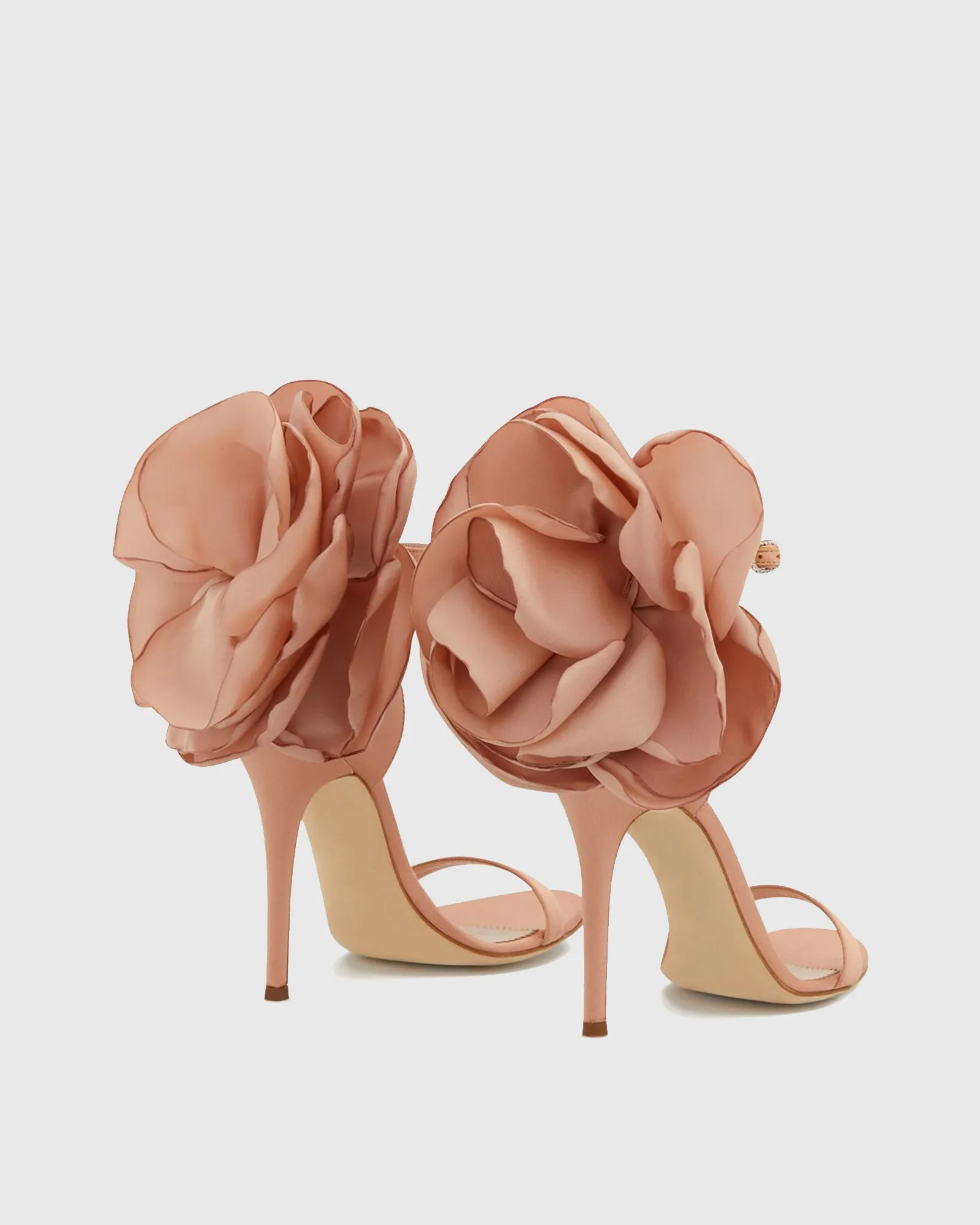Rosalba Peony Strap Sandals In Pink