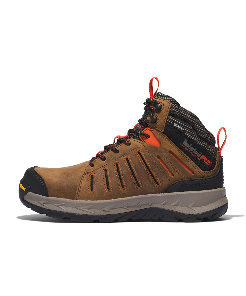 Timberland PRO Trailwind Waterproof Comp-Toe Work Boots - Brown