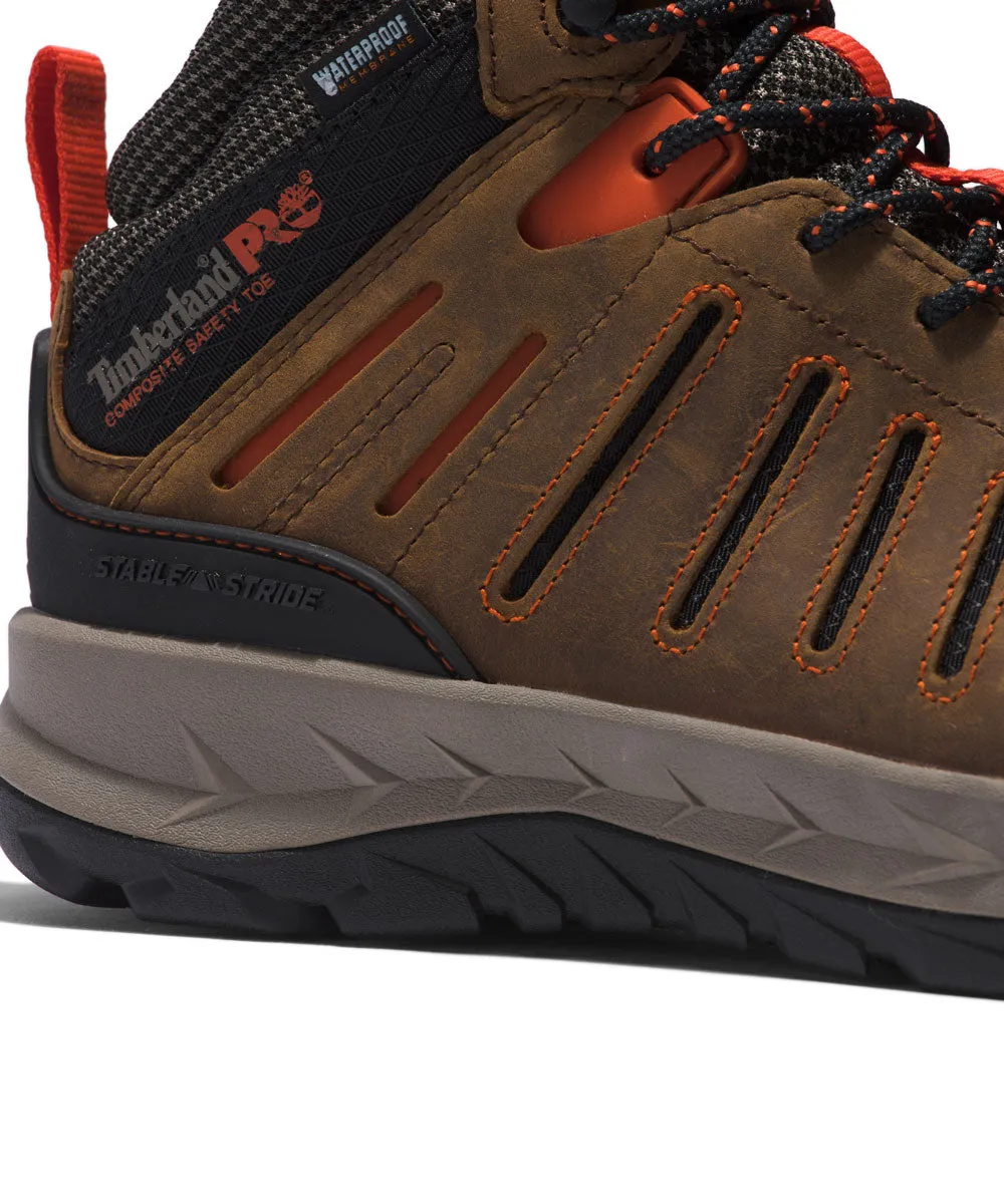 Timberland PRO Trailwind Waterproof Comp-Toe Work Boots - Brown