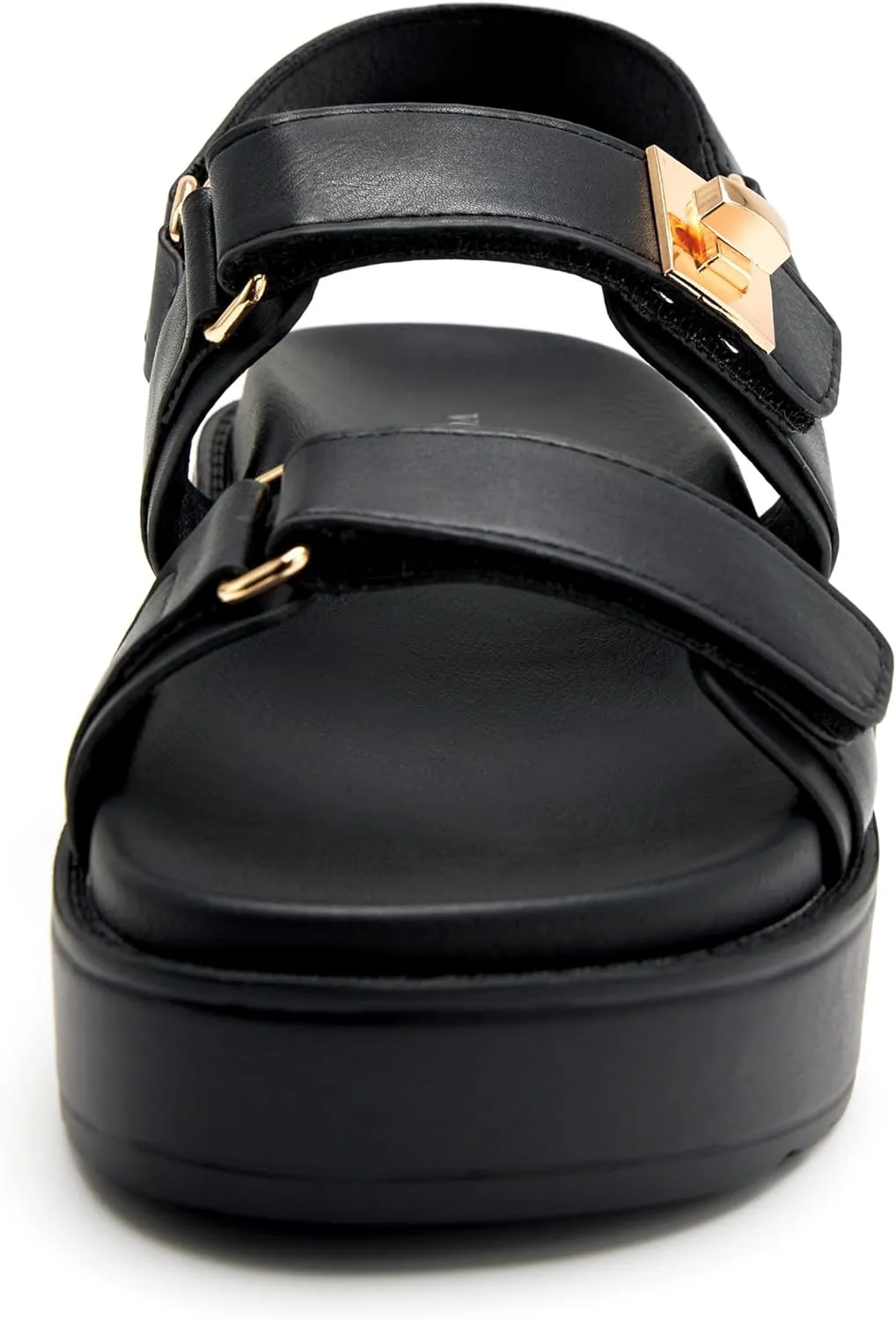 vodvob Womens Flat Sandals with Soft Cushioned Footbed Open Toe Slides Adjustable Slip On Slippers for Summer